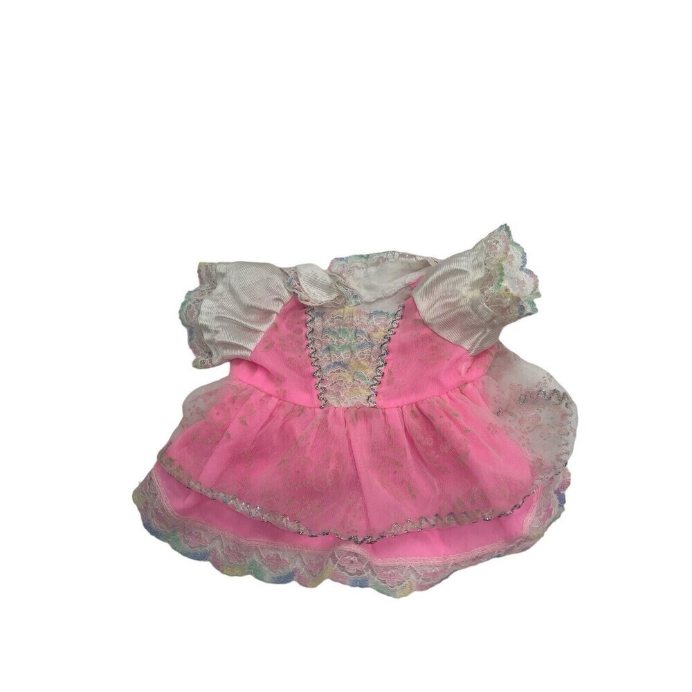 Vintage Dress or Top for Baby Doll Pink Lace 8” RARE